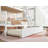 KiriHaus Twin Over Full Rubber Wood Bunk Bed with Trundle, Ladder, and Guardrail-115675295
