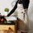 Shelton Striped Cotton Bib Apron-1760149534