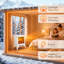 HOMCOM 37 cm W White Electric Fireplace