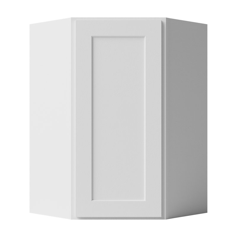 Armoire murale diagonale, Blanc, 24" W x 36" H x 12" D