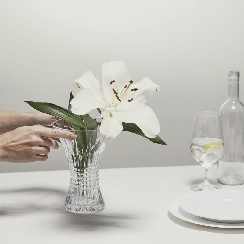 Lismore Diamond Vase, 8" H x 6" W x 6" D