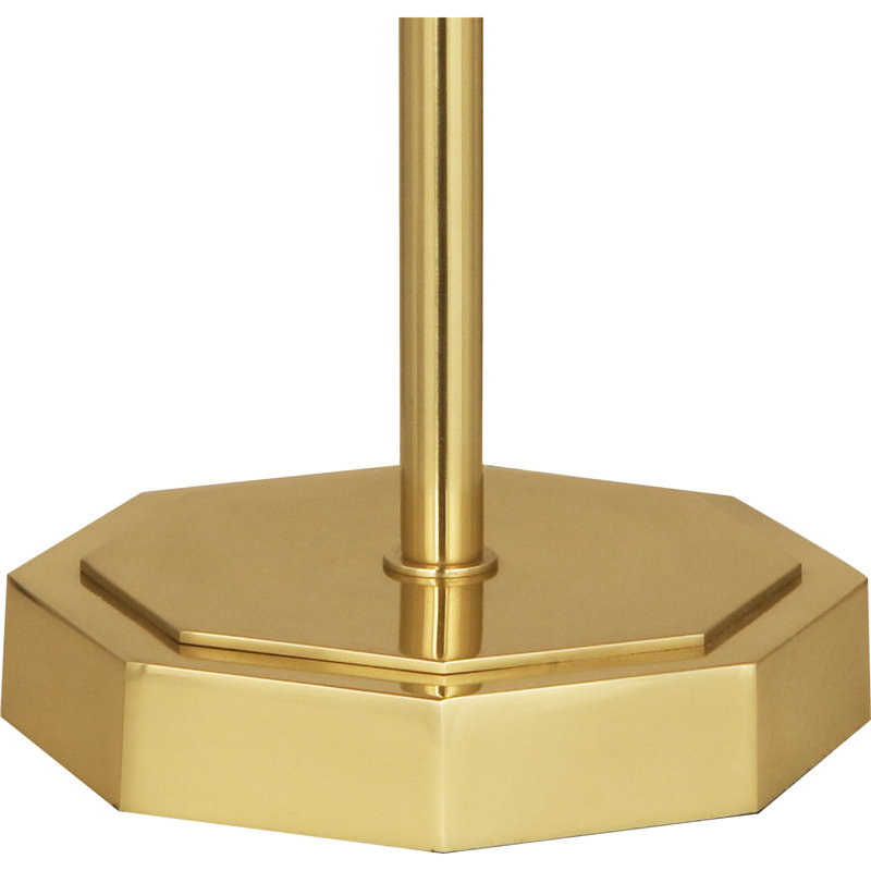 Lampe de table 32,5 "Kate, Gris fumée, Laiton moderne