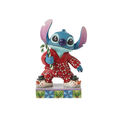 Figurine Jim Shore Disney Traditions Stitch in Christmas Pyjamas