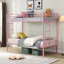 Lit superposé en métal rose sur simple-1124639363-1124639372