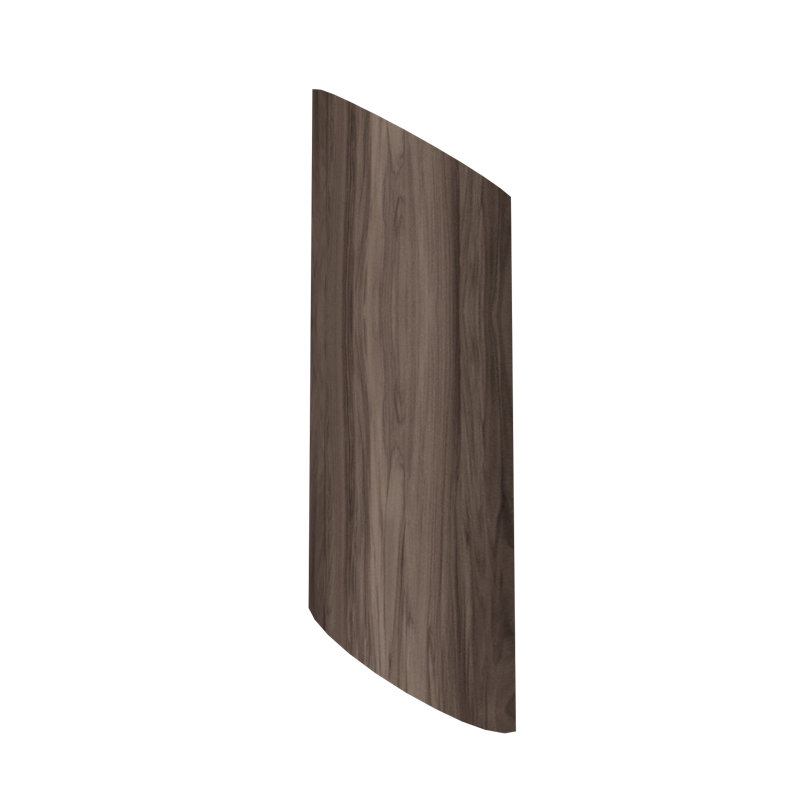 Clean Manufactured Wood LED Flush Mounted Sconce, American Walnut