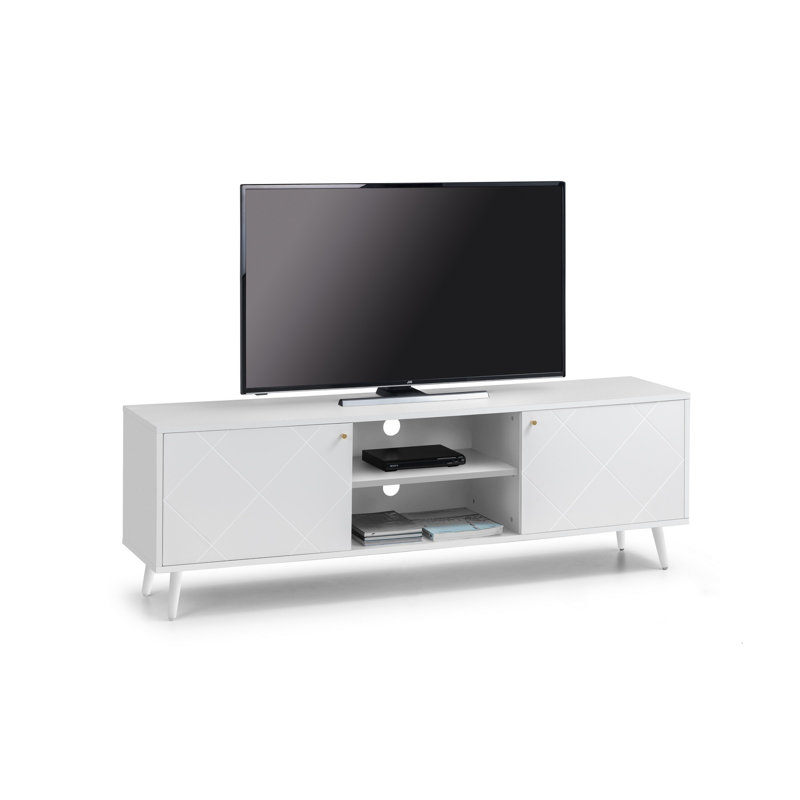 Bonnette TV Stand for TVs up to 65", White