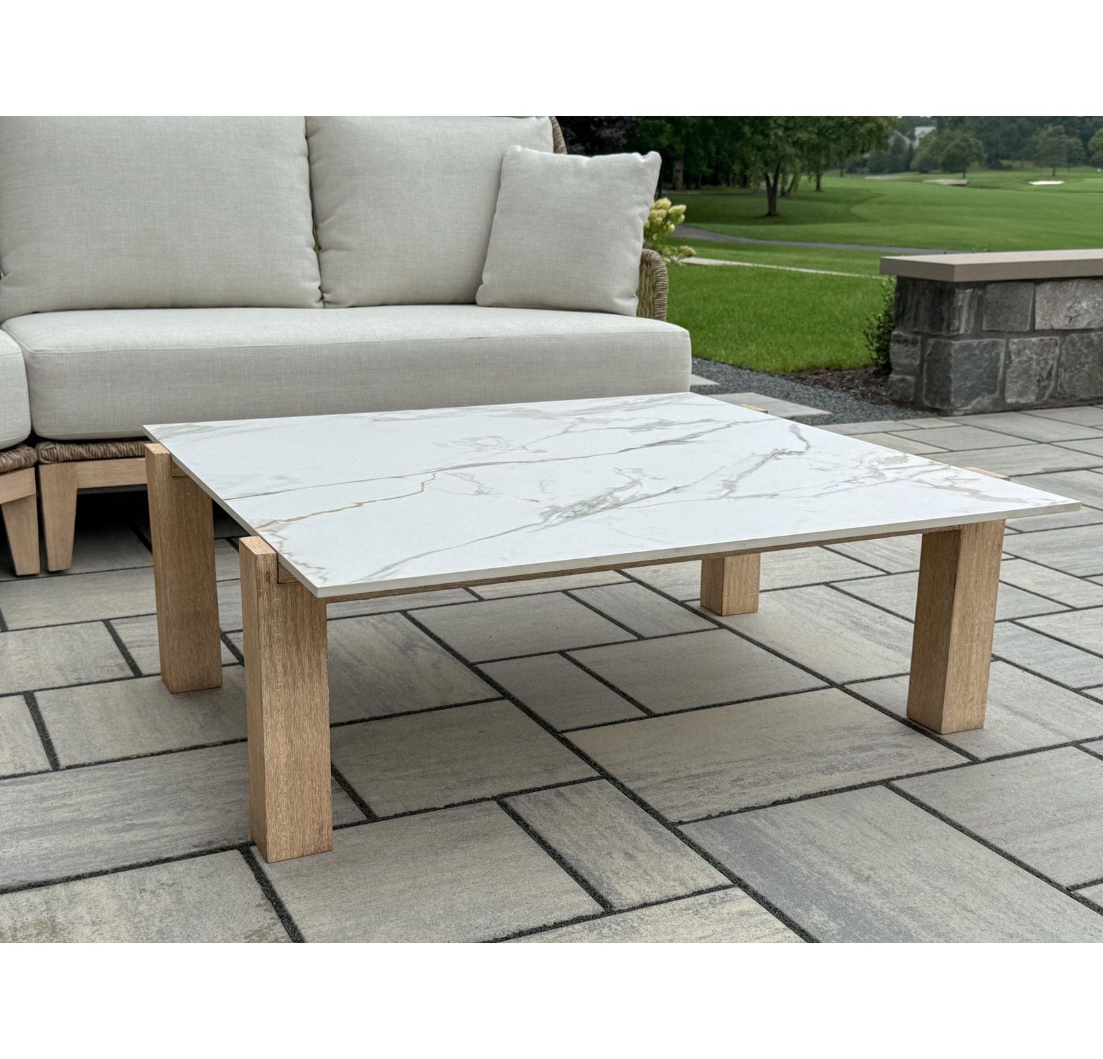 Antique Wash & Sintered Stone Coffee Table