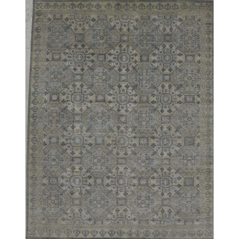 Transitional One-of-a-Kind Rectangle 9 X 11'8" Hand Knotted Area Rug