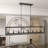 8 - Light Kitchen Island Steel Rectangle Dimmable Pendant-1417204062