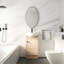 Petit meuble-lavabo autoportant de 18 pouces, petit meuble-lavabo avec lavabo, meuble-lavabo et lavabo