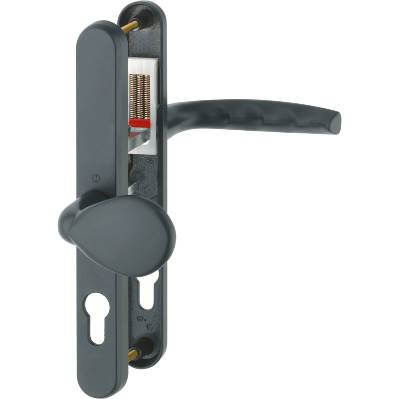 Knob(Pad)/Lever Set On Narrow Backplate5, Black