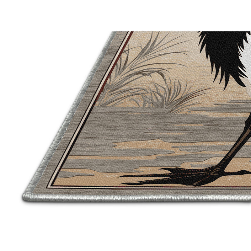  Tapis lavable Marabou Stork, Carré 5 pi