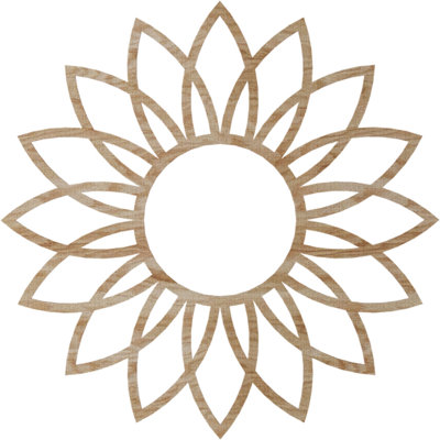 Daisy Wood Fretwork Pierced Ceiling Medallion