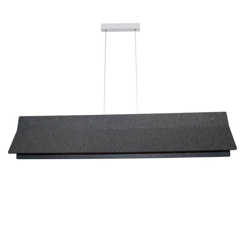 Getchell 1 - Light LED Kitchen Island Pendant, Dark Grey