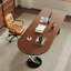 Bureau en bois massif brun de 62,99 po de style médiéval-128983822