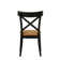 Ensemble de 2 chaises d'appoint en cuir Hillary Aire