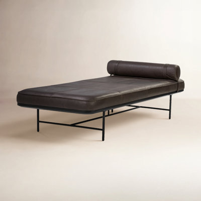 Alyra Genuine Leather Chaise Lounge