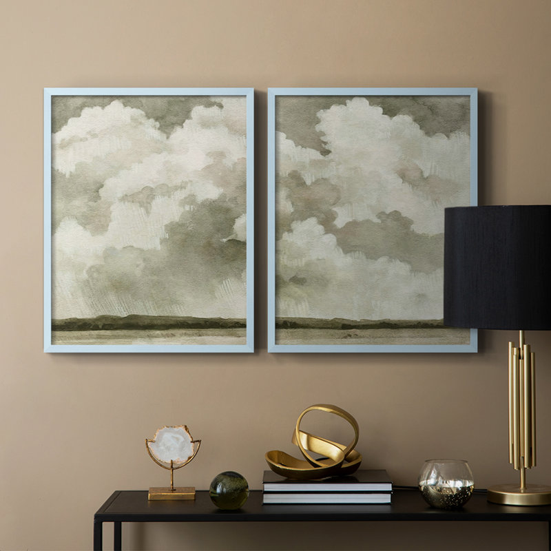 «Big Dark Sky I», reproduction encadrée de qualité supérieure - prête à être accrochée - aucun clou requis - aucun clou requis