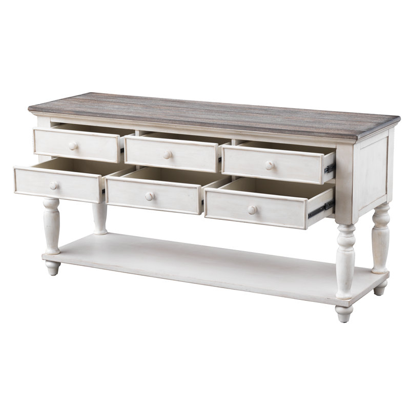 Barrette 60'' Console Table, Cream