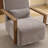 Ynes 30.8" Wide Upholstered Swivel Armchair-820767334