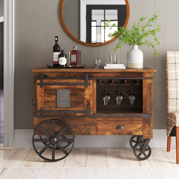 Laurel Foundry Modern Farmhouse Ramer Solid Wood Bar Cart & Reviews - Wayfair  Canada