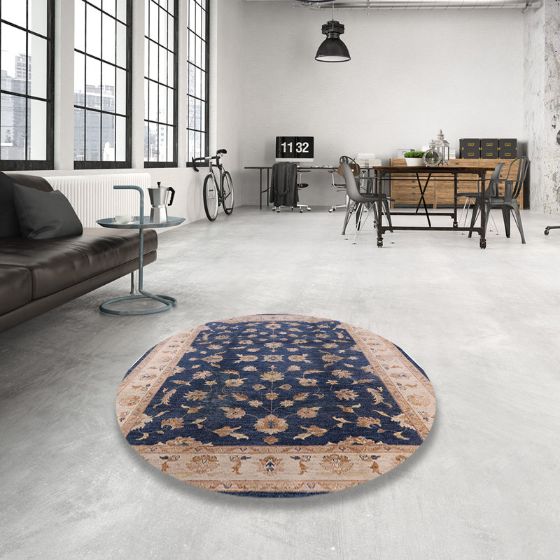 Mannheim Oriental Indoor Rug, Round 4'