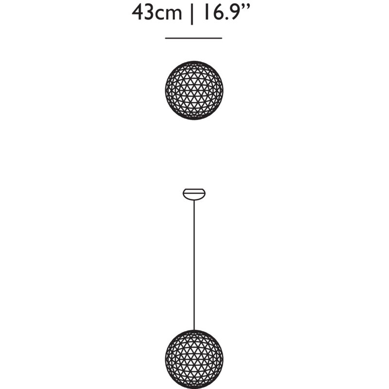 Raimond LED Chandelier,  24" H X 24" W X 24" D, 98.4"