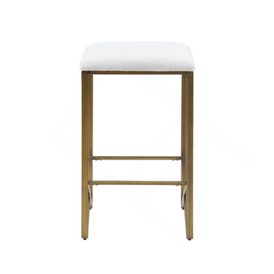 Backless Upholstered Counter Stool