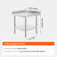 Table de travail en acier inoxydable (table basse incluse)