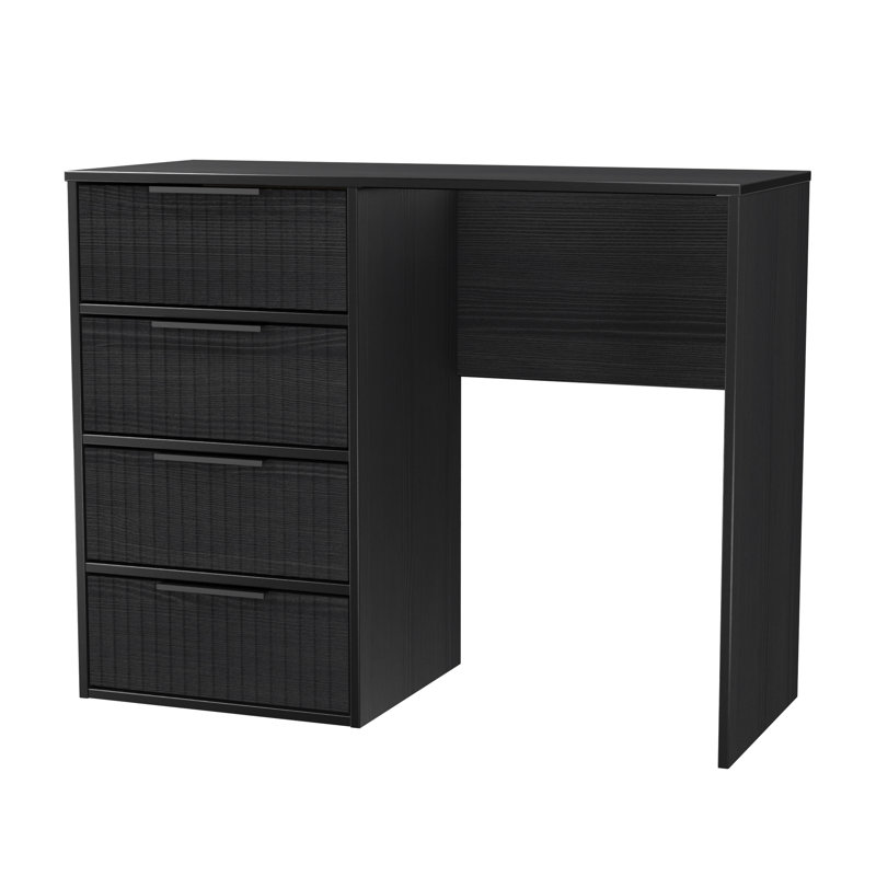 Takirra 4 Drawer Vanity, Black