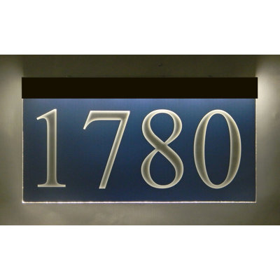 Enseigne d’adresse pour pelouse sur 1 ligne