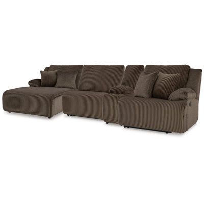Canapé modulaire inclinable 4 pièces avec méridienne