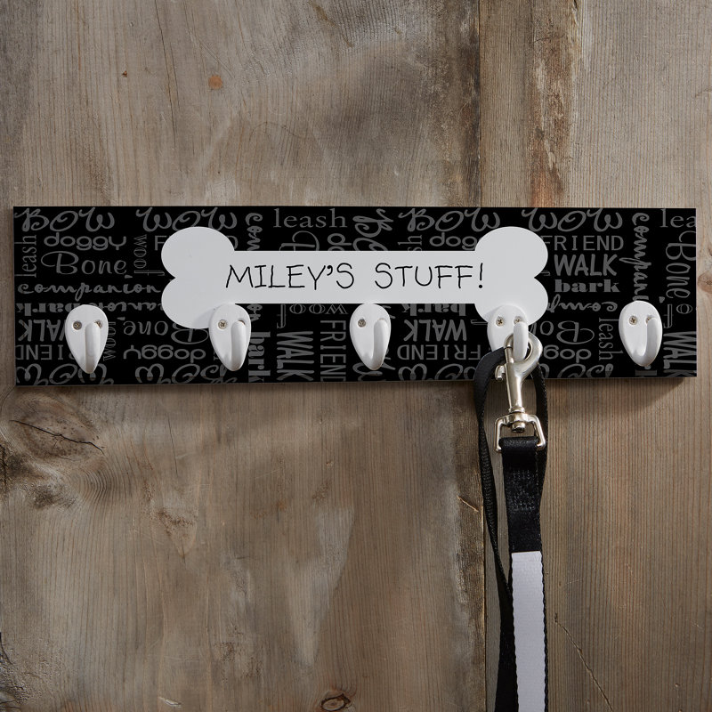 Manufactured Wood Wall Organizer with Key Hooks