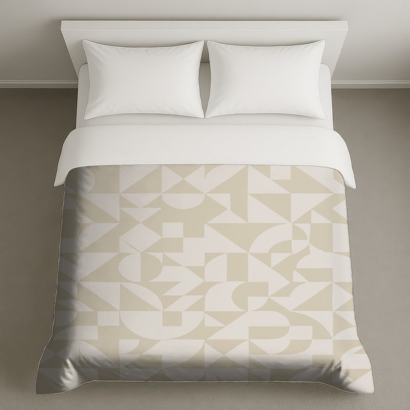 Housses de couette à motif géométrique, King