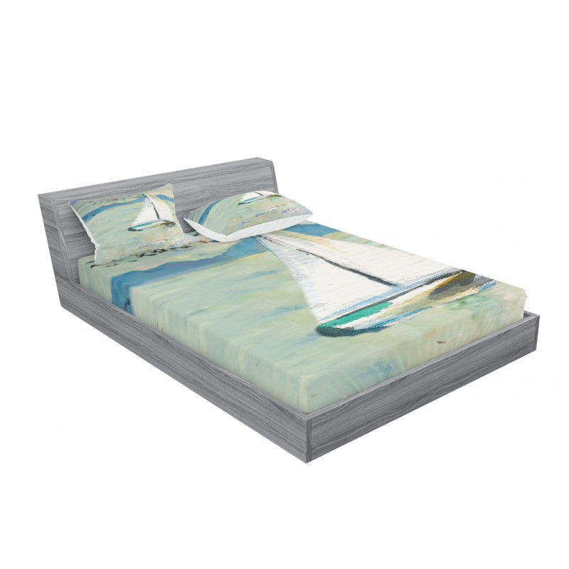Microfiber Sheet Set, Queen Sheet Set with Fitted Sheet