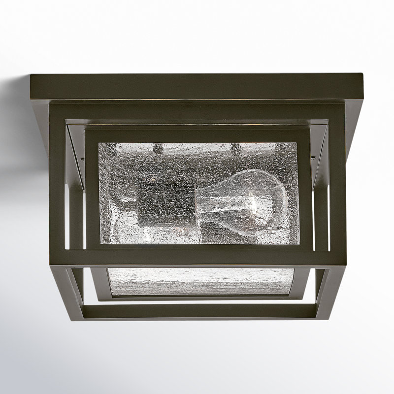 Kirton 2 - Bulb Outdoor Flush Mount, Bronze