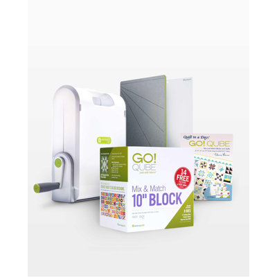 Compatible avec AccuQuilt. Ensemble. Système de coupe de tissu GO! ® Ultimate Beginner (prêt. Ensemble. GO! - bloc de 10 po)