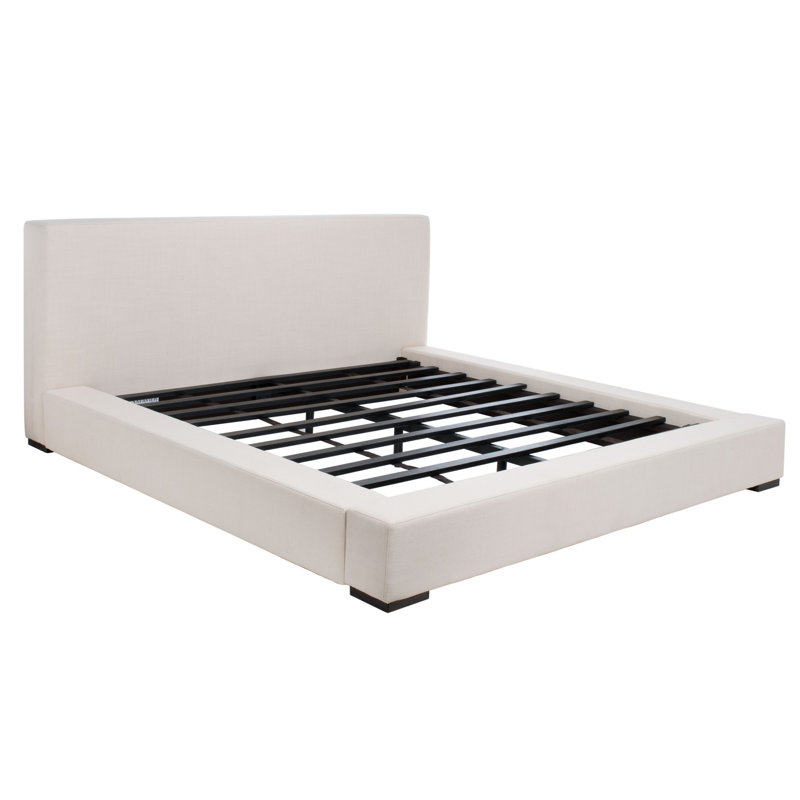 Sasharose Upholstered Platform Bed, King, Beige