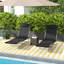 Oddvin 182cm Long Reclining Double Sun Lounger