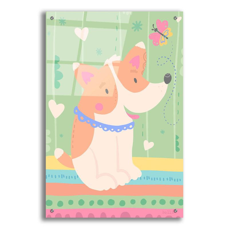 «Cutie Patootie 2» par Holli Conger, art mural en verre acrylique, H 36 po x l 24 po x P 0,2 po