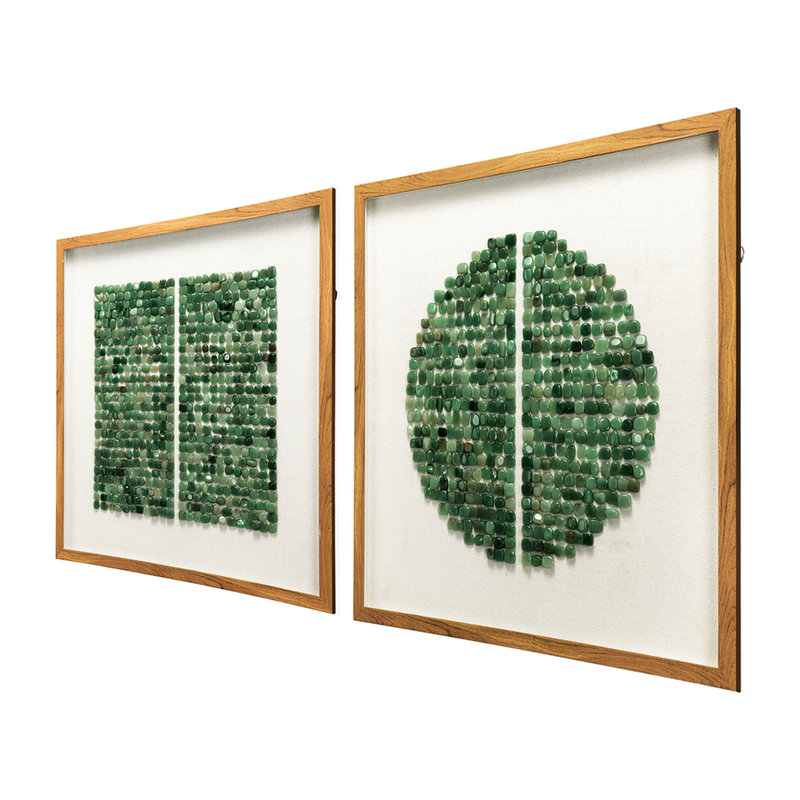 «Stone Shadow Boxes», art mural 2 - ajoute une touche artistique 23,6 x 23,6 x 1,2