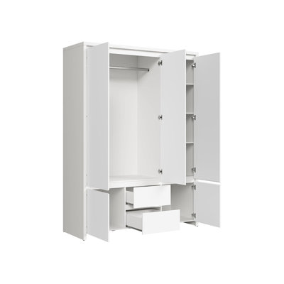 Berardino 5 Door Manufactured Wood Wardrobe
