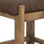 Tabouret de comptoir 24 pouces Eray, coussin de siège, bois de teck Eray-112254057-112254064