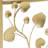 Larkynn Gold Finish Foliage Bar Cart With Mirror Top And Bottom