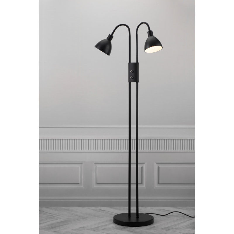 Ray 164cm Black Arched Floor Lamp
