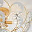 Plafonnier encastré floral 6 lumières 21,3 po 21,3 po