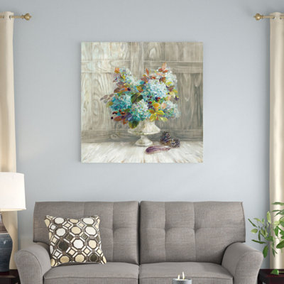 «Rustic Florals» par Danhui Nai, reproduction d'art sur toile tendue
