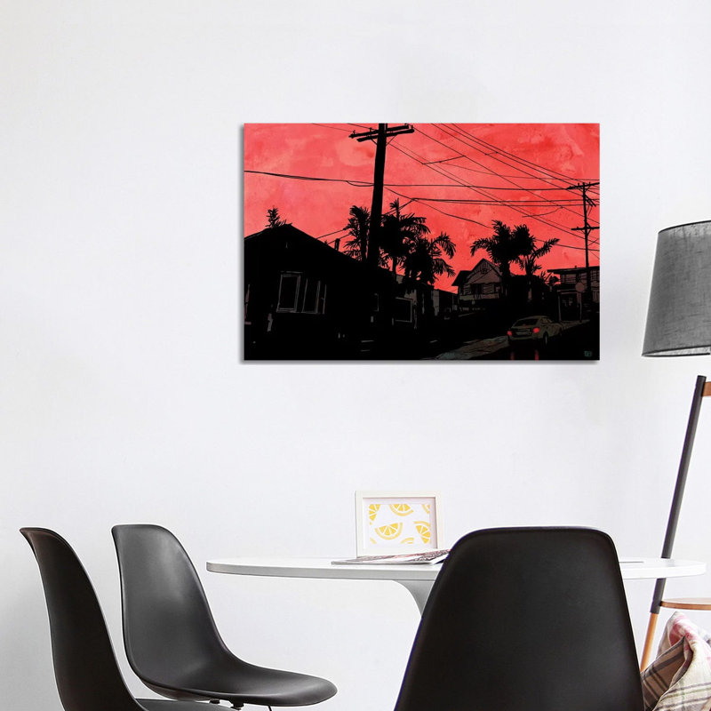 Red Sky by Giuseppe Cristiano - Wrapped Canvas Print, 101.6 cm H x 66.04 cm W x 1.91 cm D