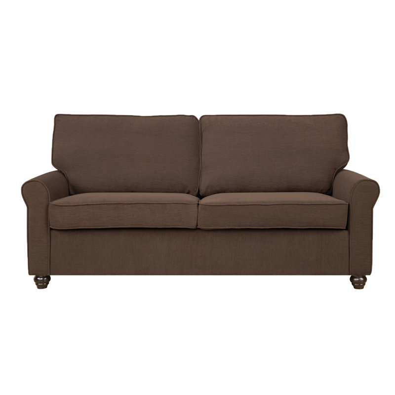 Lucien Upholstered 76'' Sofa, Peat