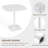 Oval Metal Base Dining Table-95209281